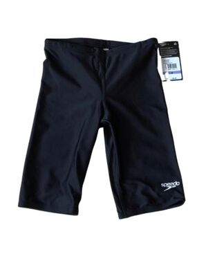Speedo Boys Pro LT Jammer Swim Shorts Black Size 26 NWT Competitive Swim